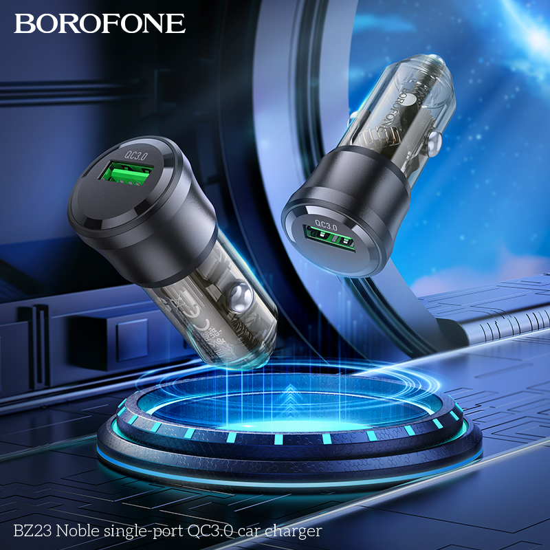 BOROFONE BZ23 Noble single-port QC3.0 car charger NZ 7
